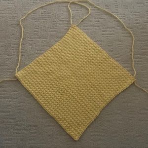 Diamond Crochet Yellow Top